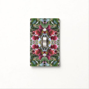 Red Dogwood Fruit Nature Art Pattern Light Switch Cover