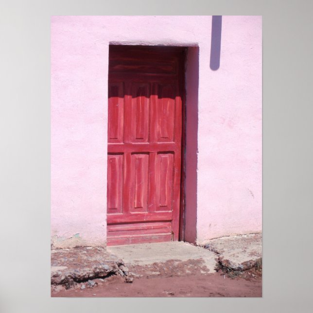 Red Door Canvas Poster (Front)