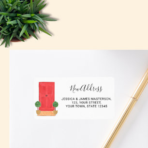 Red Door New Address Label