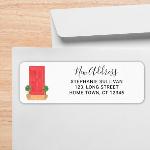 Red Door New Address Label