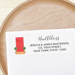 Red Door New Address Return Address Label