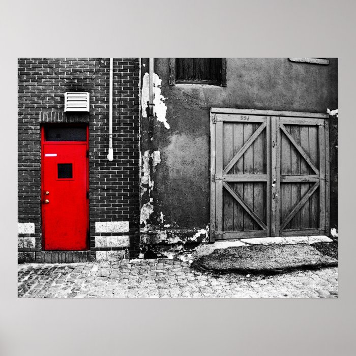 red door poster   standard size