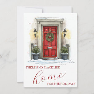 Red Door Real Estate Marketing Christmas Note Card