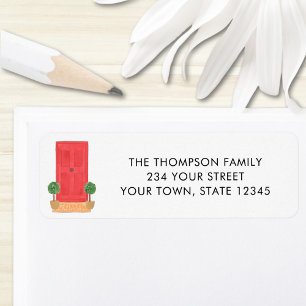 Red Door Return Address Label