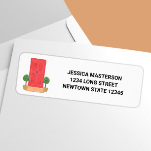 Red Door Return Address Label