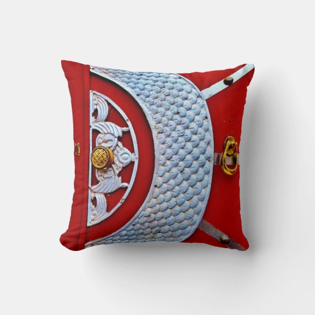 Red Door Throw Pillow (Front)