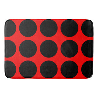 Red Dot Bathroom Mat