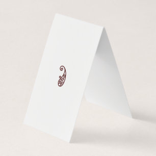 Red dot business card