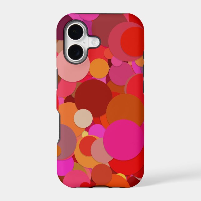 red dot confetti phone case (Back)