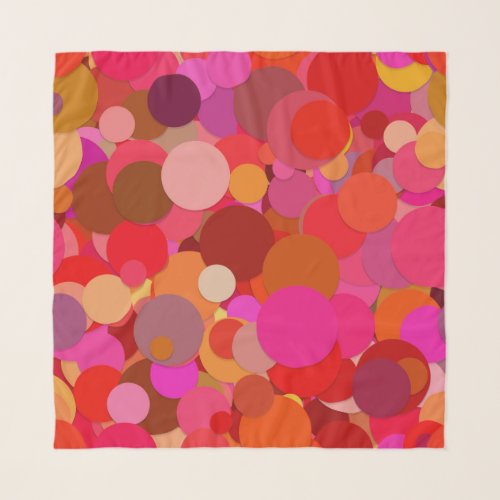 red dot confetti scarf