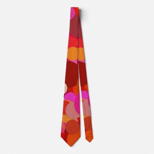 red dot confetti tie