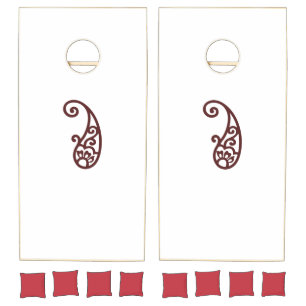 Red dot cornhole set