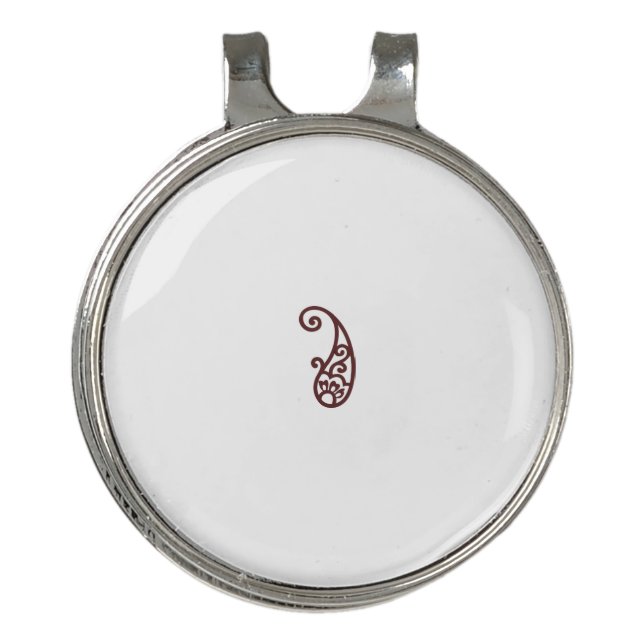 Red dot golf hat clip (Front)