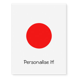 Red dot model temporary tattoos