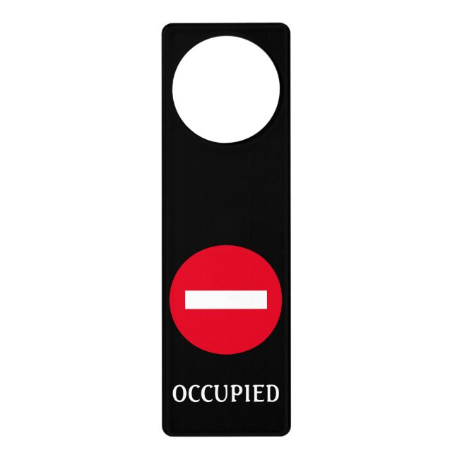 Red Dot Occupied Door Hanger (Front)
