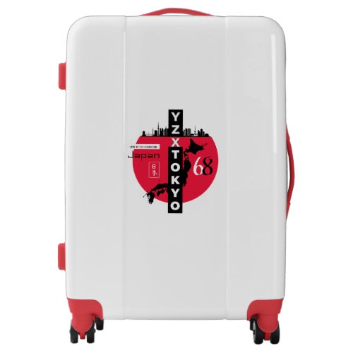 Red dot Tokyo Japan Luggage