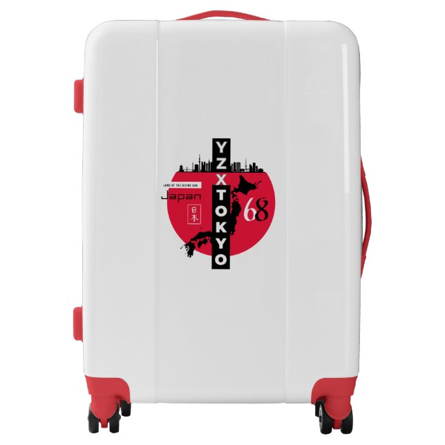 Red dot Tokyo Japan Luggage (Front)