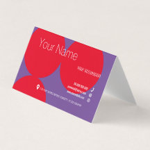 RED DOTS Collection Folded Business Card