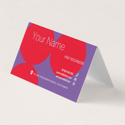 RED DOTS Collection Folded Business Card