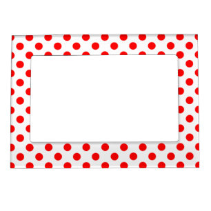 Red Dots- Color Choice Magnetic Picture Frame