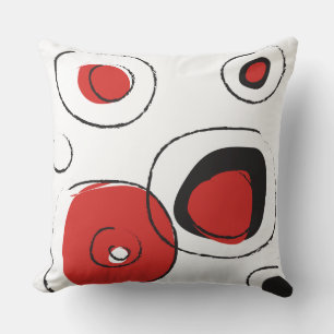 RED DOTS DESIGN Retro Throw Pillow