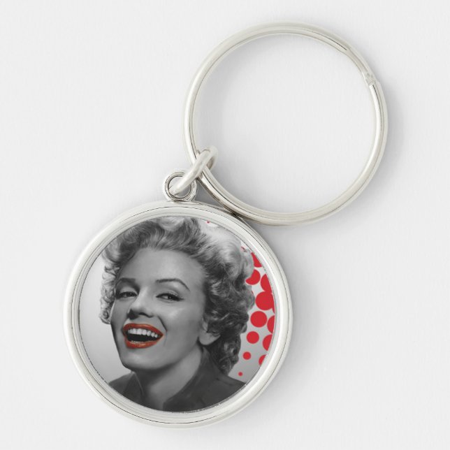 Red Dots Marilyn Keychain (Front)