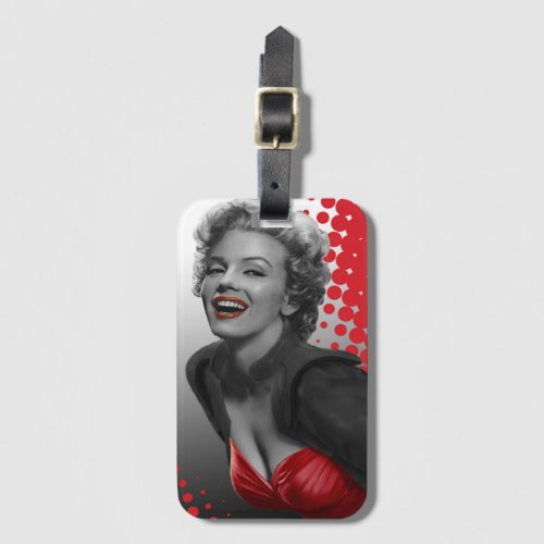Red Dots Marilyn Luggage Tag