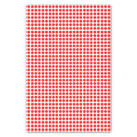 Red Dots on White Tissue Paper