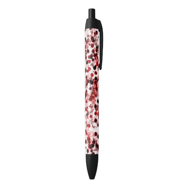 Red Dots Pattern Pen (Bottom (Vertical))