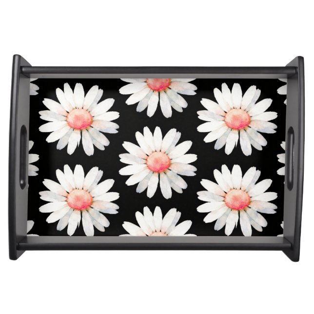 Red Dotted Daisy's Serving Tray (Front)
