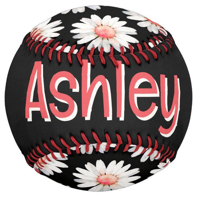 Red Dotted Daisy's Softball (Back)