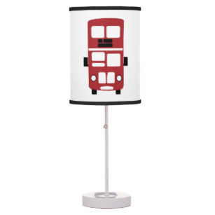 Red double decker bus custom lamp