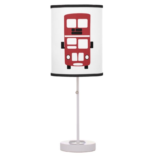 Red double decker bus custom lamp
