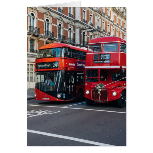 Red Double Decker Buses Cards (Front)