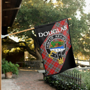 Red Douglas Salamander in Flames Badge Flag