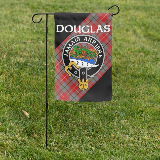 Red Douglas Salamander in Flames Garden Flag (In SItu)