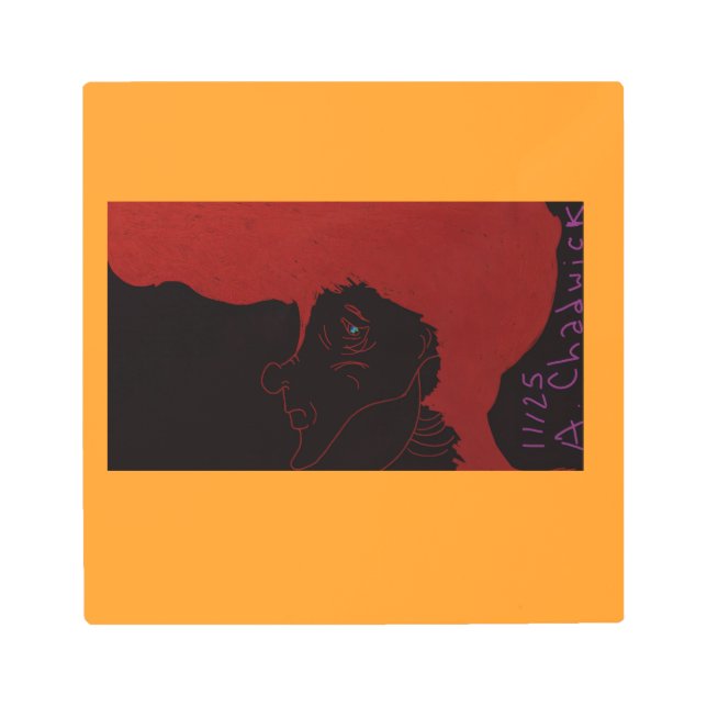 Red Dove Princess Metal Print (Front)