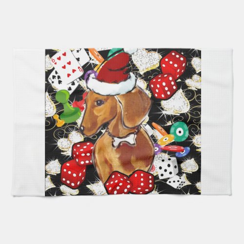 RED DOXIE BLING TOWEL