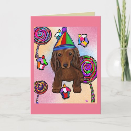 Red Doxie Card