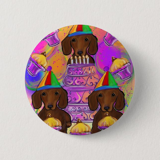 Red Doxies Button (Front)