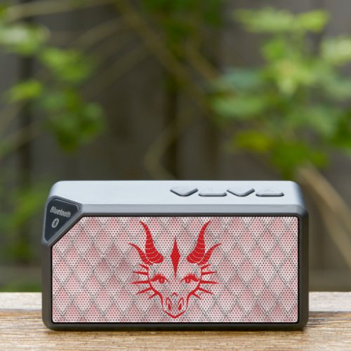 Red Dragon and Pink Dragon Scales design Bluetooth Speaker