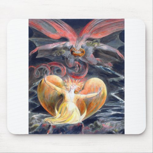Red Dragon and the Woman Clothed with the Sun Mouse Pad