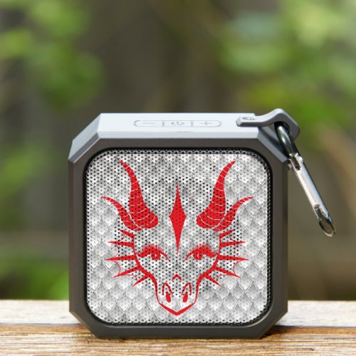 Red Dragon and White Dragon Scales design Bluetooth Speaker