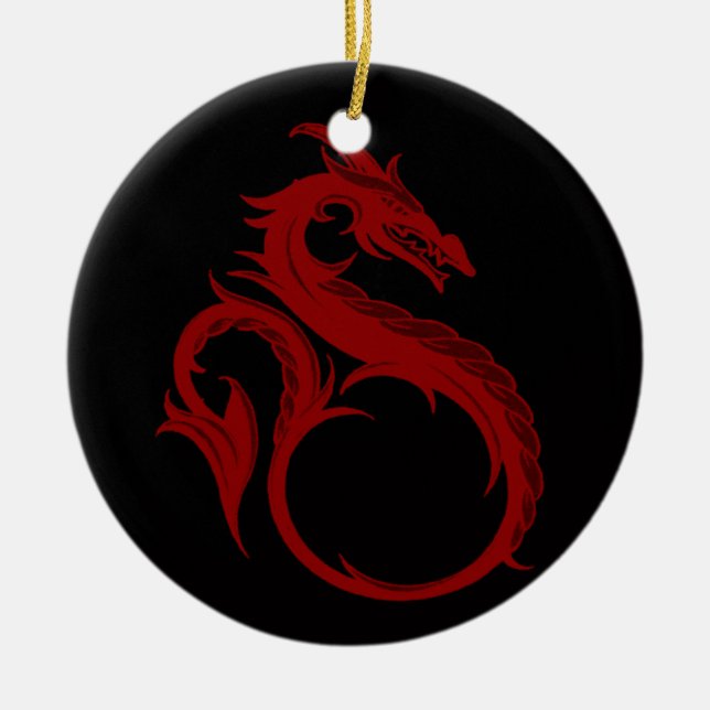 Red Dragon Apalala Ornament (Front)