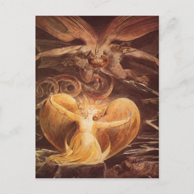 Red Dragon Art William Blake Postcard (Front)