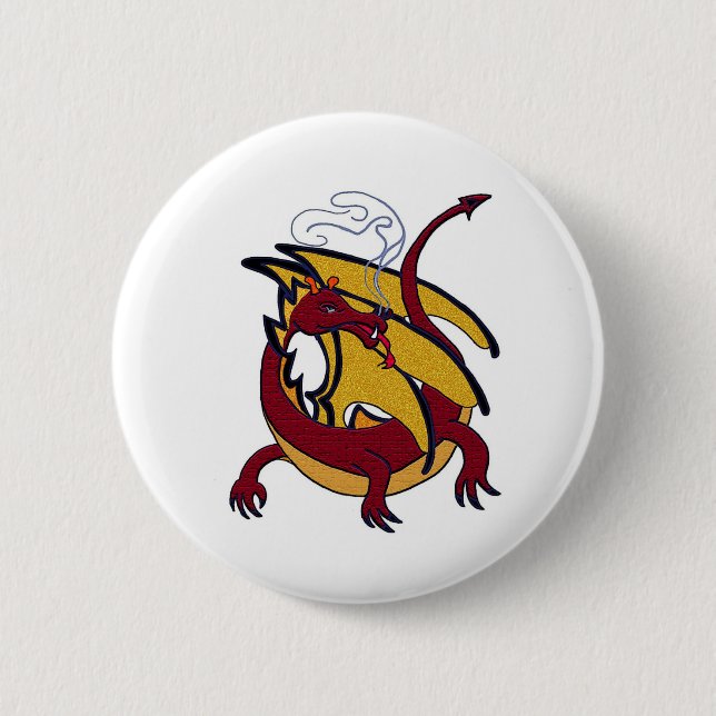 Red dragon button (Front)