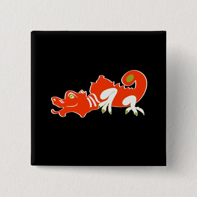 Red dragon button (Front)