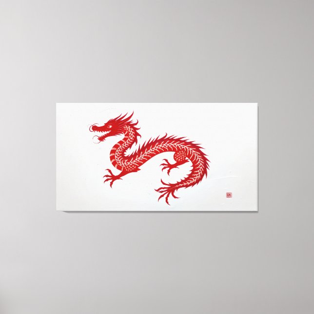 Red Dragon Canvas Print (Front)