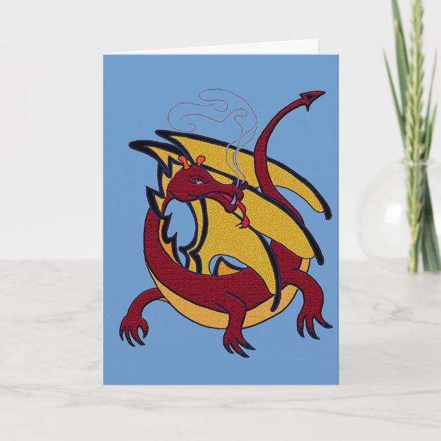 Red dragon card (Front)