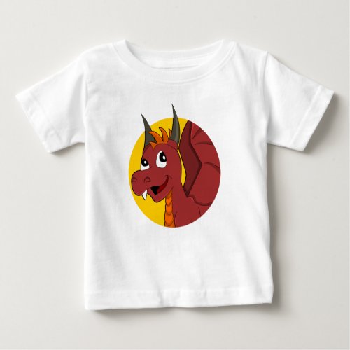 Red dragon cartoon baby T_Shirt